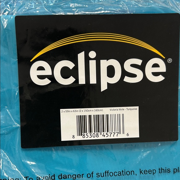 Eclipse Turquoise Drapery - Picture 1 of 2